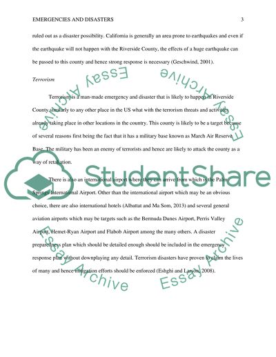 Emergency Response Plan MOD 1 SLP