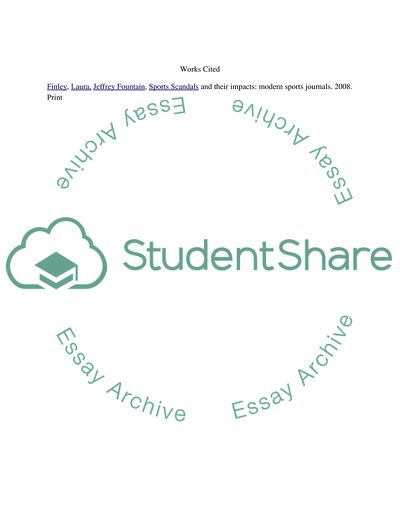 Sports Scandals in America