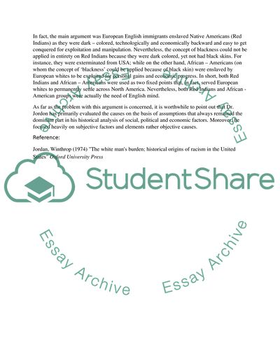 Historical Origins Of Racism In The United States