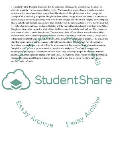 Googles Comparative Management