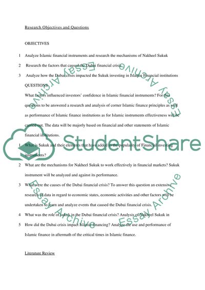 The Dubai Financial Crisis