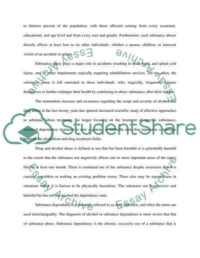 Critical Analysis Misuse of Alcohol and Illicit Drugs