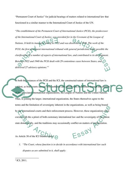 International Law in the Contemporary World Arena