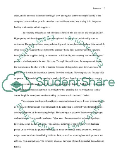 IKEA: Entering Russia