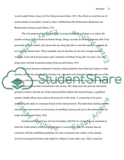 Animal testing and research