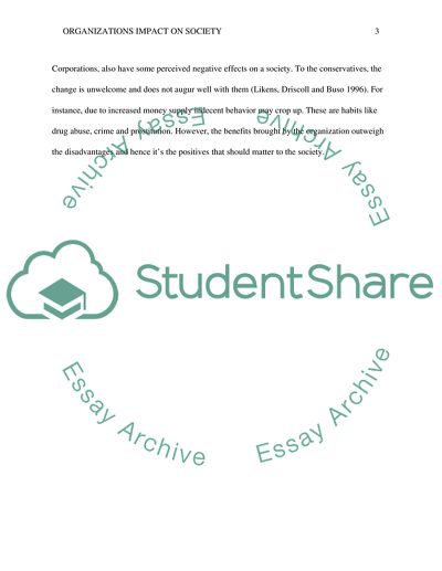 Organizations Impact