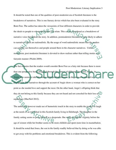 A Post Modernist Context of Scottish Literature