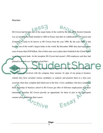 SG Cowen New Recruits by Thomas Delong and Vineeta Vijayaraghavan