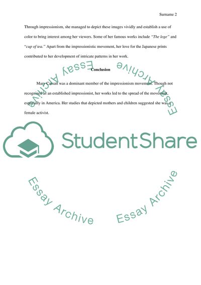 Love Mary Cassatts style was heavily influenced by