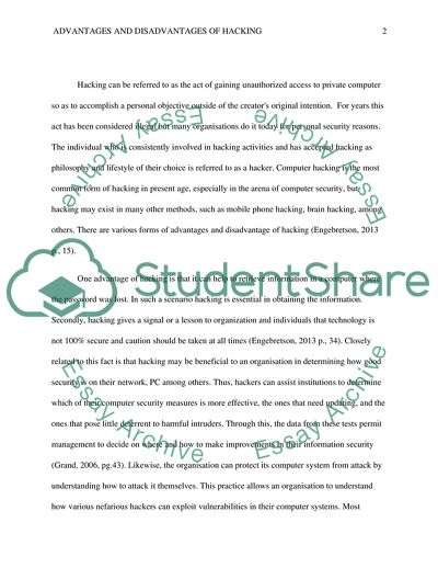 Advantages and Disadvantages of Hacking