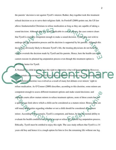 Case Study Analysis: Ethical Issues