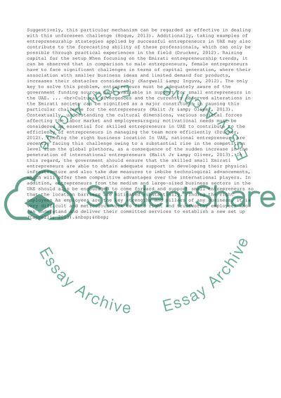 Unforeseen Challenges Facing Entrepreneurs in the UAE