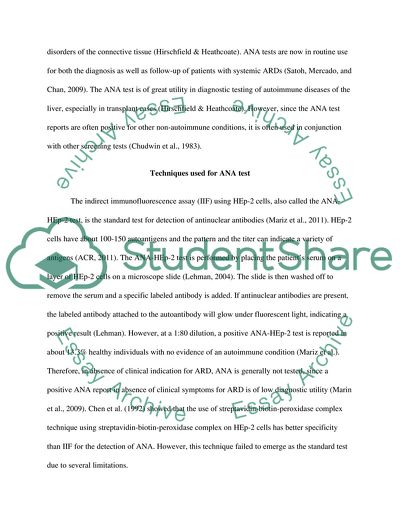 The Antinuclear Antibodies Test