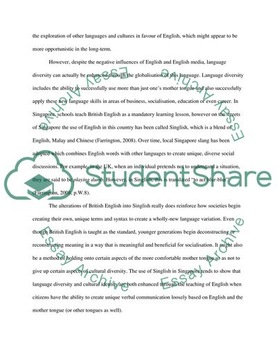 The spread of English