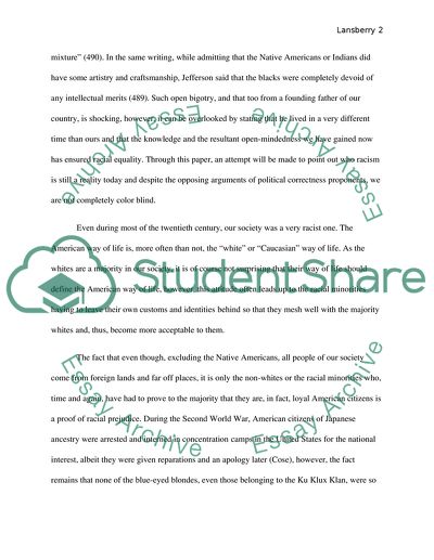 Discrimination Against Racial Minorities - A Reality of Our Times