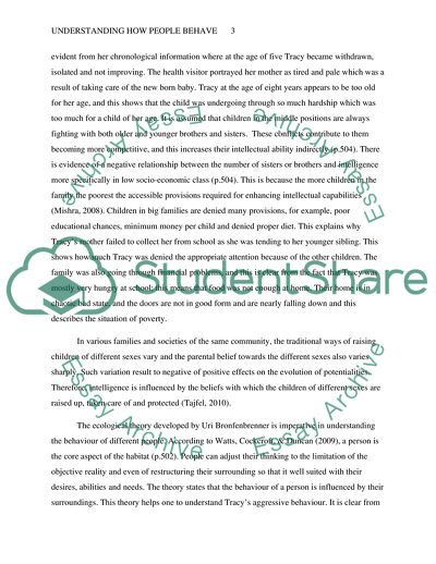 Understanding How People Behave