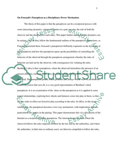 Modern variations of the Panopticon