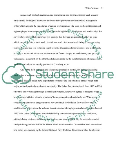 How Is the Employment Relationship in Australia Changing