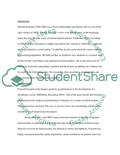 Foucaults Analysis of the Body