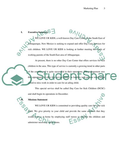 The Events for the Day Care for Sick Children