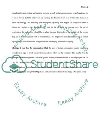 Internet Usage at Texas Technologies