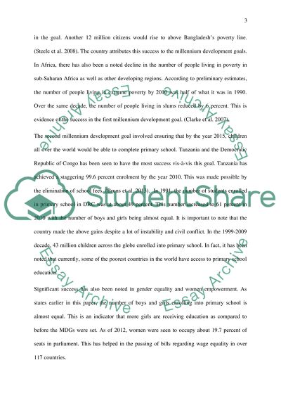 To what extent have the Millennium Development Goals been a success