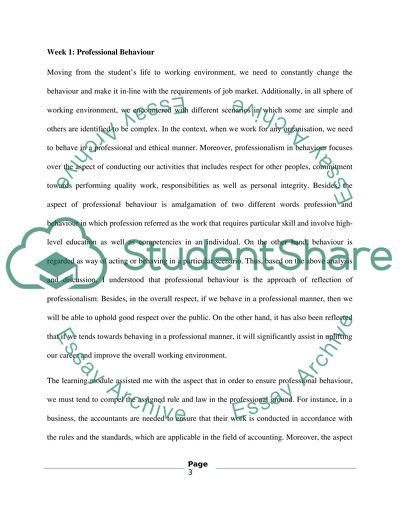 Reflection on Working Environment Issues