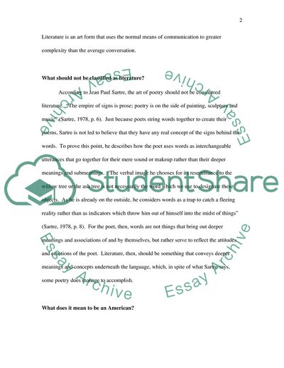 The Nature of Literature