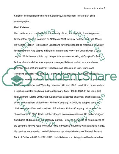 Herb Kelleher Management Style