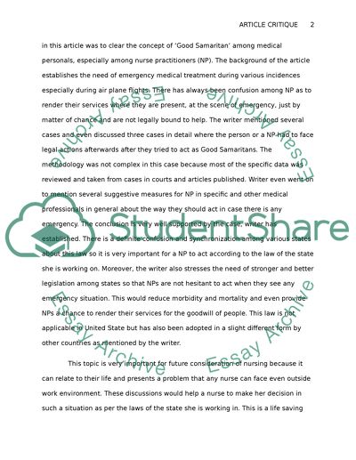 Good Samaritan Considerations for Nurse Practitioners