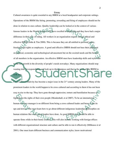 Good Leaders Are Cross-Cultural Leaders