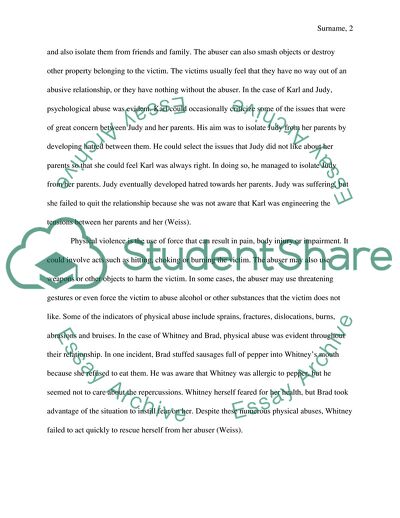 Domestic Violence and Abuse