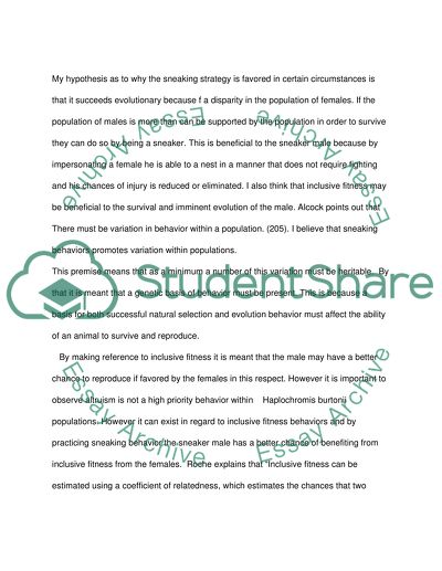 Animal Behavior in Nature