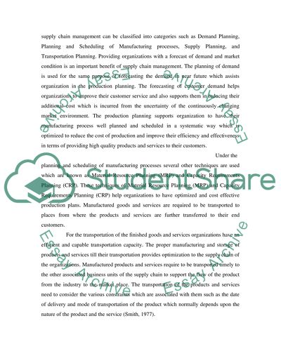 Strategic Supply Chain Managemnt