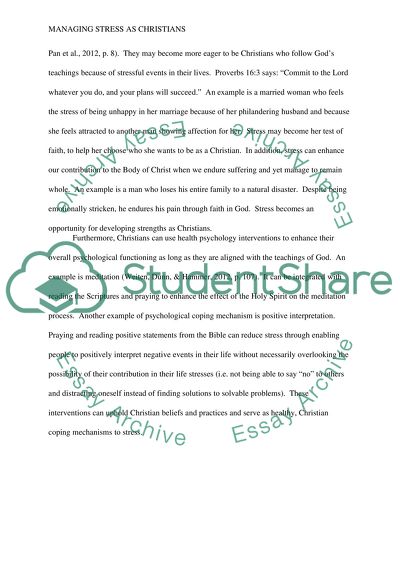 What Is a Biblical Response to Stress