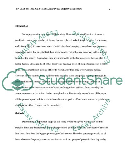 Causes of Police Stress and Prevention Methods