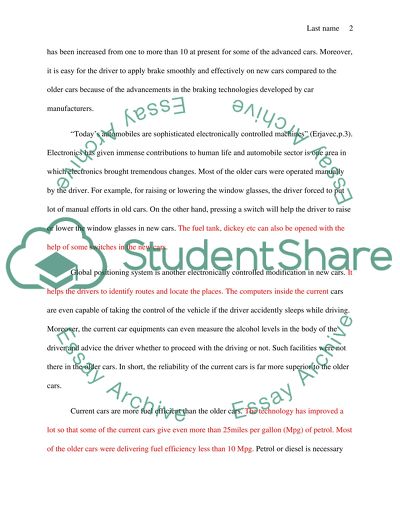 Why new cars are better then old cars