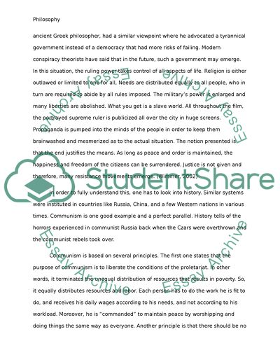 Analyzing Philosophical Themes in a Fictional Work (Equilibrium, 2002)