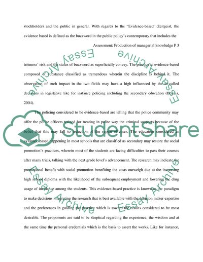 Production of Managerial Knowledge