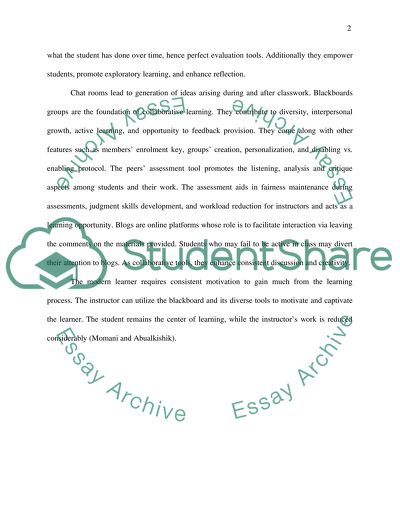 BlackBoard and Chat Rooms