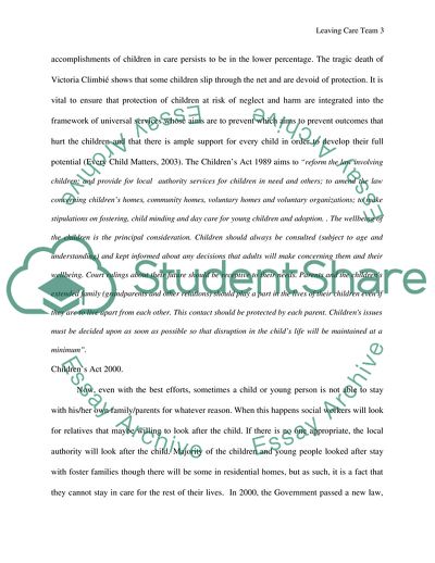 The Leaving Care Team