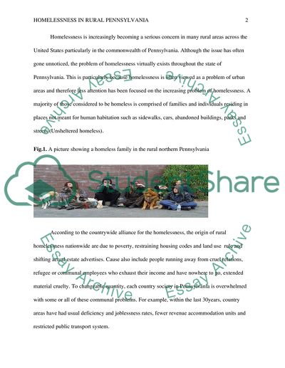 The Problem of Rural Homelessness and the Current Policy Challenge