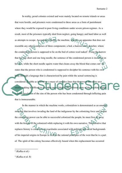 Kafkas Critique of Colonialism and Imperialism in the Penal Colony