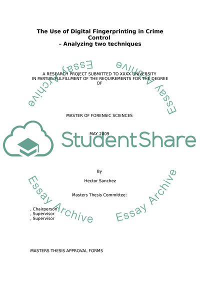 Digital fingerprinting