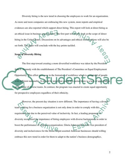 Moral Obligation of Affirmative Action to Business Imperative