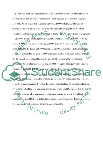 System of Taxing the Purchase and Sale of Property in the UK Is Unfair