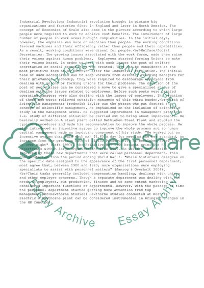 HR Working Practices and Patterns