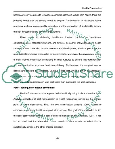 Health Economics