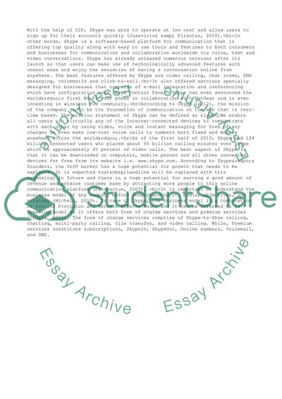 Case Analysis of Skype