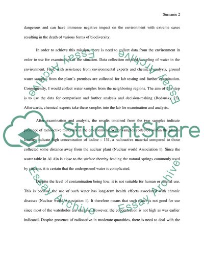 Way of Solving the Water Pollution Problem in Al Ain Region